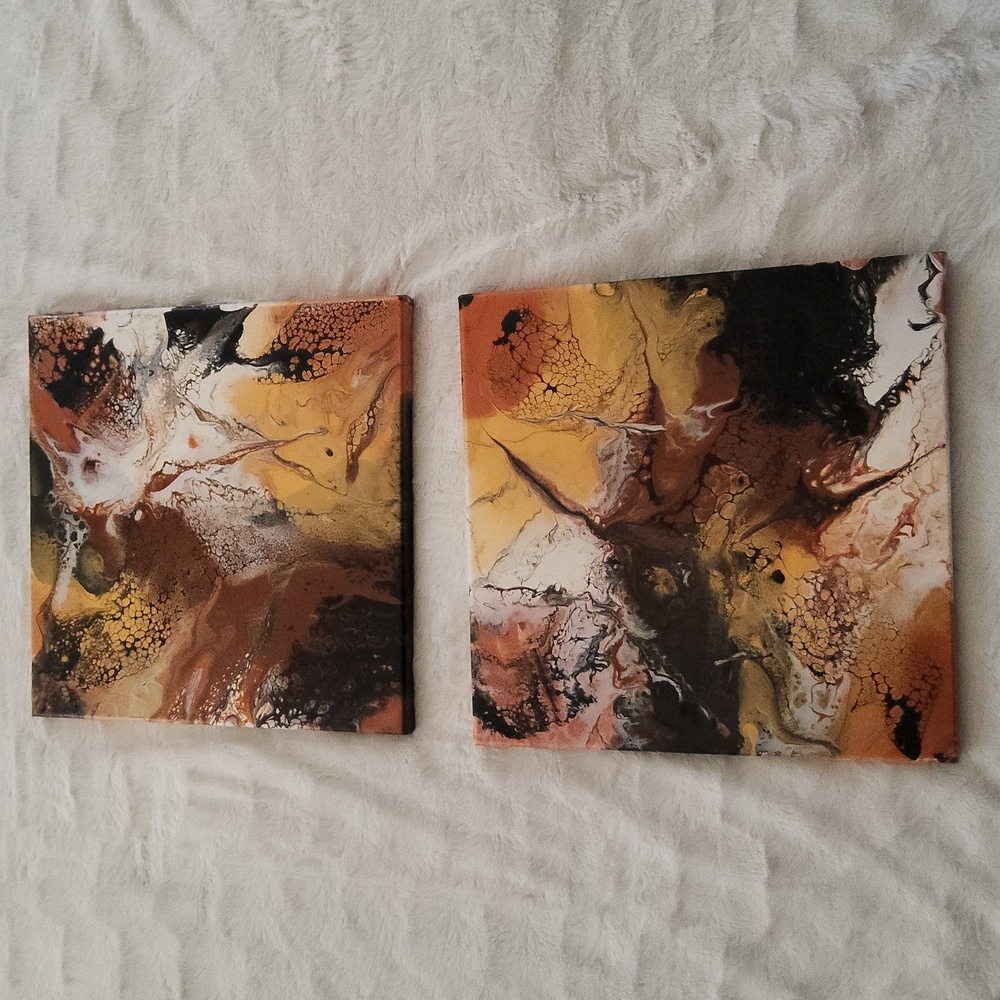 12x12 Canvas Fluid Wall Art